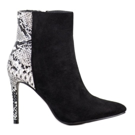 Small Swan Sexy Pin Snake Print černý