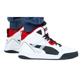 Puma Backcourt Mid M 374139 01 bílý černý