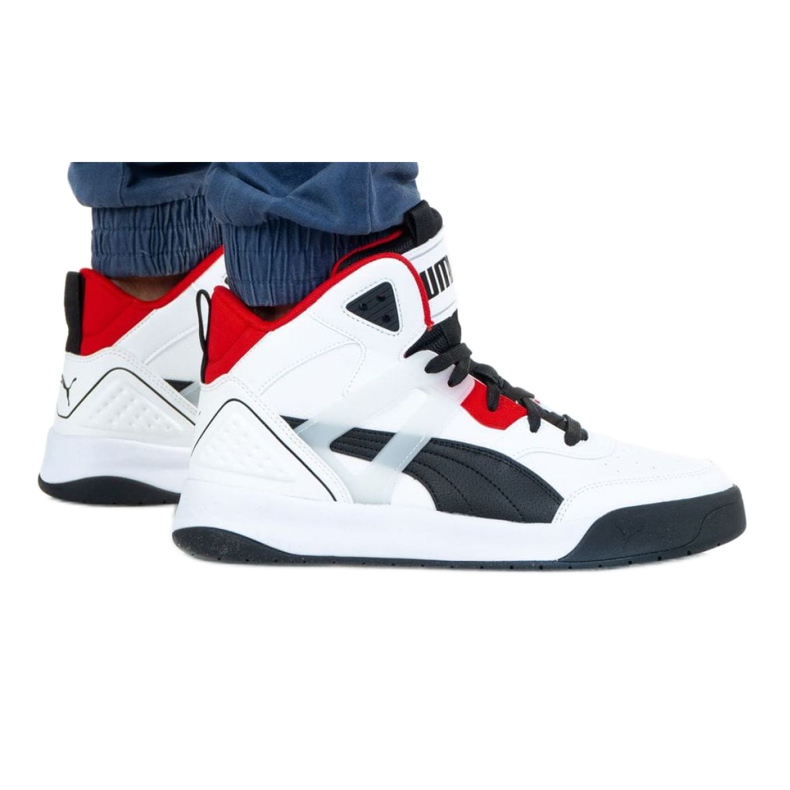 Puma Backcourt Mid M 374139 01 bílý černá