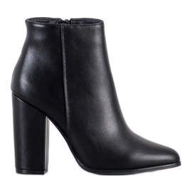 Camo Klasické boty z ekokůže černý