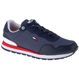 Boty Tommy Hilfiger Jeans Lifestyle Mix Runner M EM0EM00578-C87 námořnická modrá