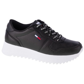 Boty Tommy Hilfiger High Cleated Leather W EN0EN01120-BDS černý