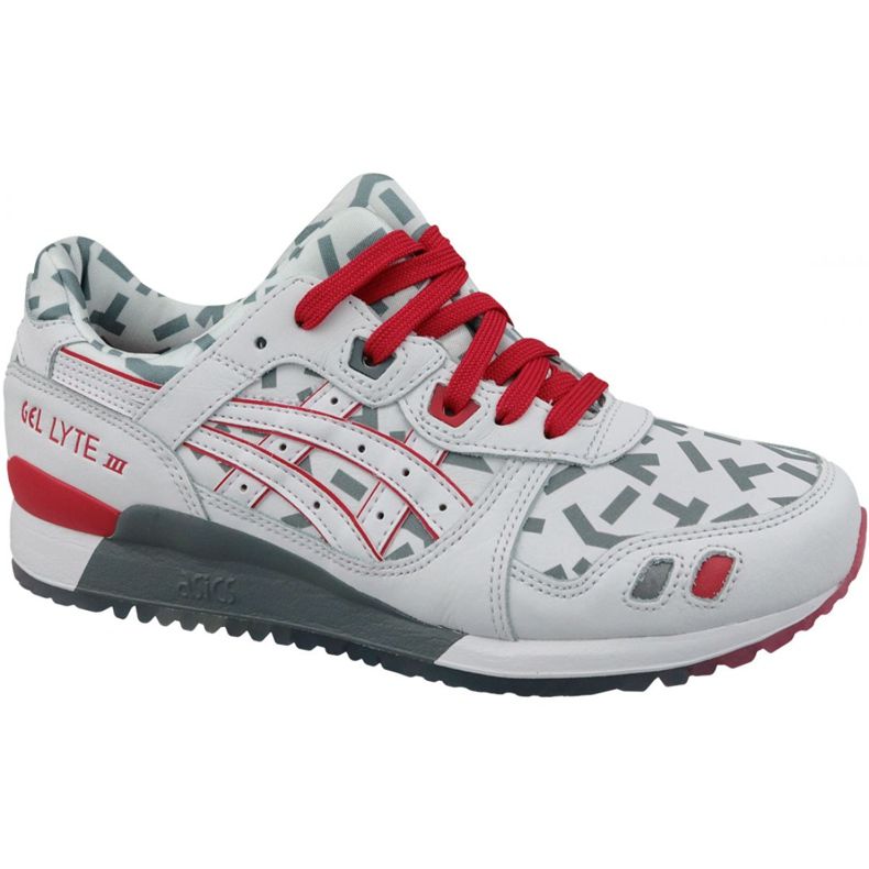 Asics Gel-Lyte III U 1191A251-100 bílý červené šedá Asics Gel-Lyte III U 1191A251-100 bílý červené šedá