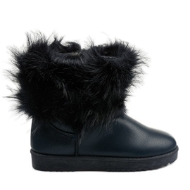 Modré zateplené boty Loneflar námořnická modř modrý