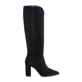 Seastar Suede Boots In Spitz černá