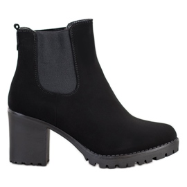 Queentina Textilní Chelsea Boty Na Sloupu černý