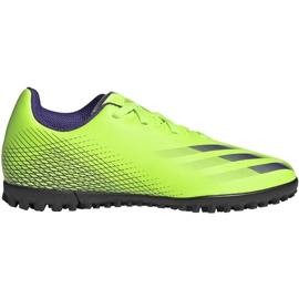 Adidas X Ghosted.4 Tf Dětské kopačky zelené EG8229 zelený zelený