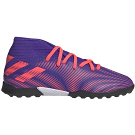 Kopačky adidas Nemeziz.3 Tf Junior purpurově růžové EH0576 vícebarevný