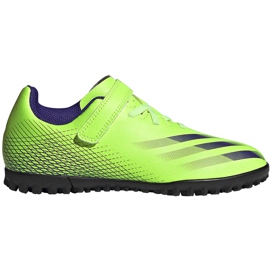 Adidas X Ghosted.4 H&amp;L Tf Dětské kopačky zelené FW9574 zelená zelená