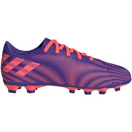 Kopačky adidas Nemeziz.4 FxG Junior purpurově růžové EH0585 fialový