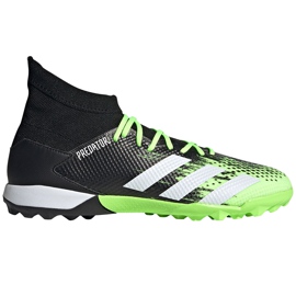 Kopačky adidas Predator 20.3 Tf černé a zelené EH2912 černý