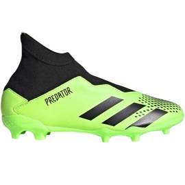 Adidas Predator 20.3 Ll Fg Dětské kopačky zeleno-černé EH3019 zelená zelená