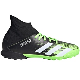 Dětské kopačky Adidas Predator 20.3 Tf Junior, černé a zelené EH3034 černá/zelená/bílá černý