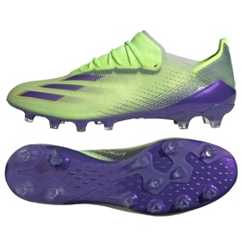 Kopačky Adidas X Ghosted.1 Ag M FY0958 modrá, fialová, zelená zelený