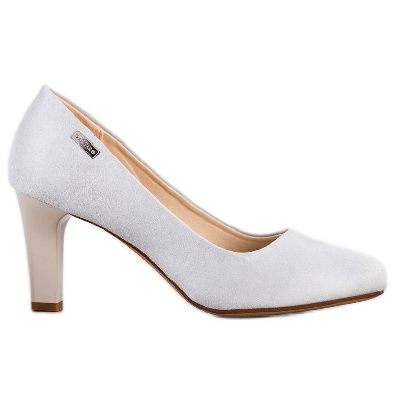 J. Star Neformální lodičky na podpatku šedá