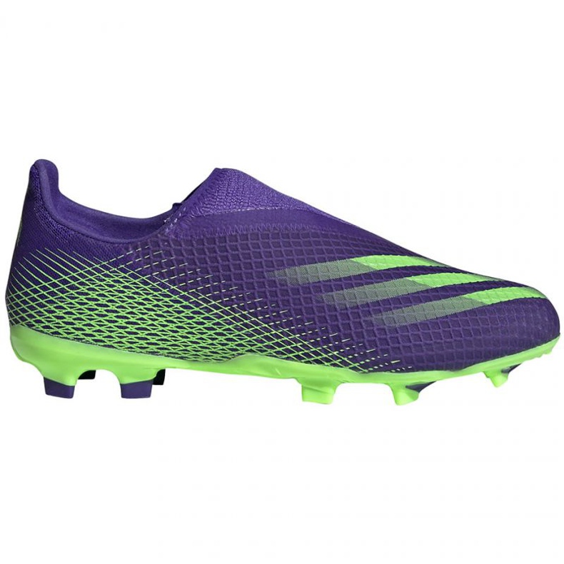 Kopačky Adidas X Ghosted.3 Ll Fg Jr EH2015 zelená, fialová fialový