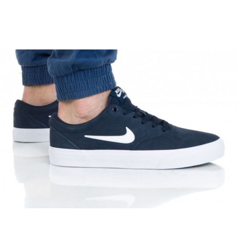 Boty Nike Sb Charge Suede M CT3463-401 bílý námořnická modrá