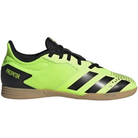 Kopačky Adidas Predator 20.4 In Sala Jr EH3043 vícebarevný zelený