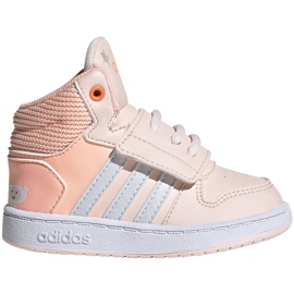 Dětské boty Adidas Hoops Mid růžové FW4924 růžový Dětské boty Adidas Hoops Mid růžové FW4924 růžový