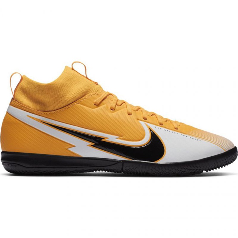 Fotbalová obuv Nike Mercurial Superfly 7 Academy Ic Jr AT8135 801 žlutý zelená