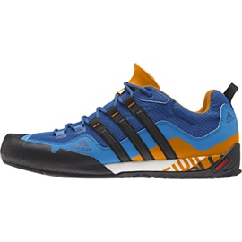 Boty Adidas Terrex Swift Solo M AQ5296 černá modrý oranžový Boty Adidas Terrex Swift Solo M AQ5296 černá modrý oranžový