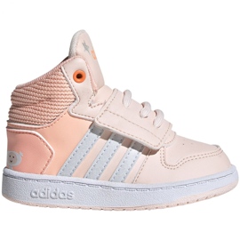 Boty Adidas Hoops Mid Jr FW4924 růžový Boty Adidas Hoops Mid Jr FW4924 růžový