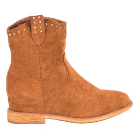 Super Mode Teplé kovbojky hnědý žluť