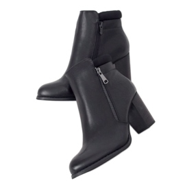 Černá 4599 Černá vysoké podpatky černý