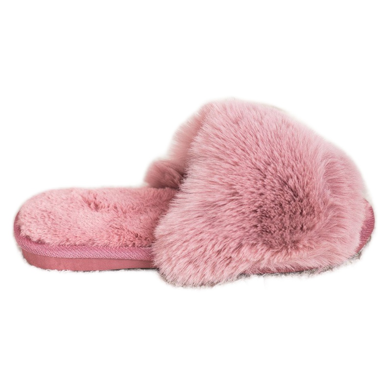 Bona Stylové růžové pantofle růžový