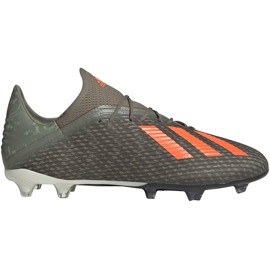 Zelené kopačky Adidas X 19.2 Fg EF8364 zelený zelený