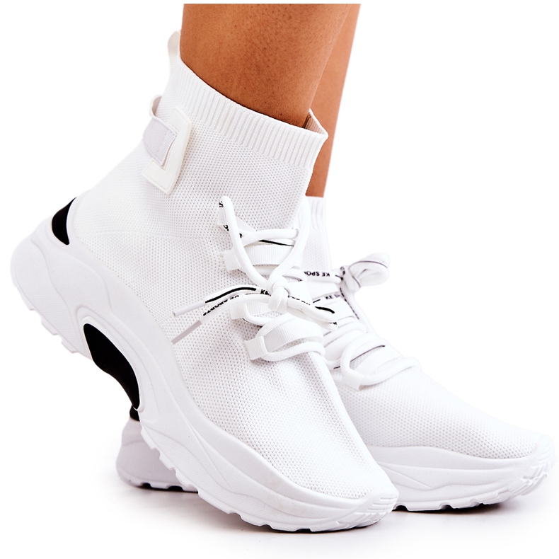 Dámské sportovní ponožky bílé KeSports bílý Dámské sportovní ponožky bílé KeSports bílý