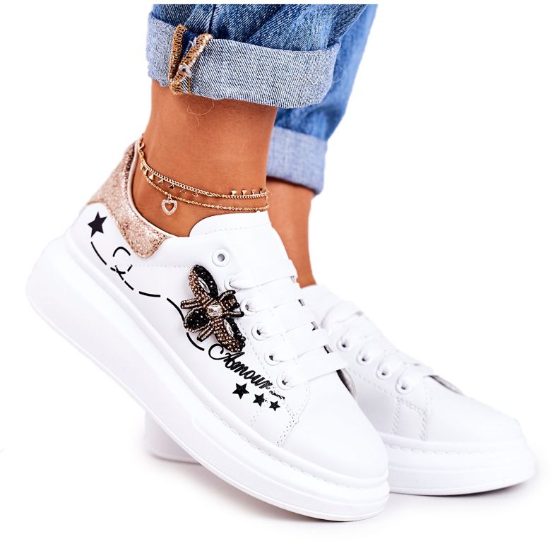 Dámské sportovní boty Tenisky s Fly White Golden Amour bílý