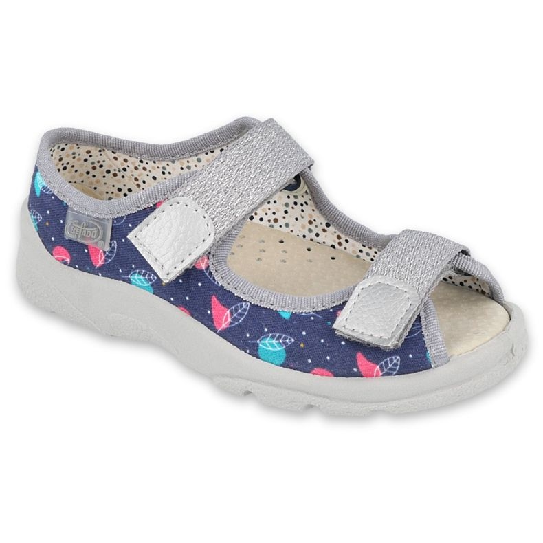 Dětská obuv Befado 869X144 námořnická modrá růžový šedá