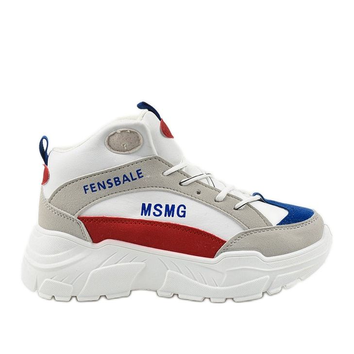 Bílé tenisky, zateplené riflové tenisky bílý vícebarevný Bílé tenisky, zateplené riflové tenisky bílý vícebarevný