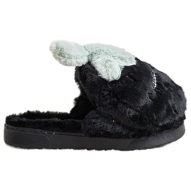 Bona Jahodové pantofle černý šedá