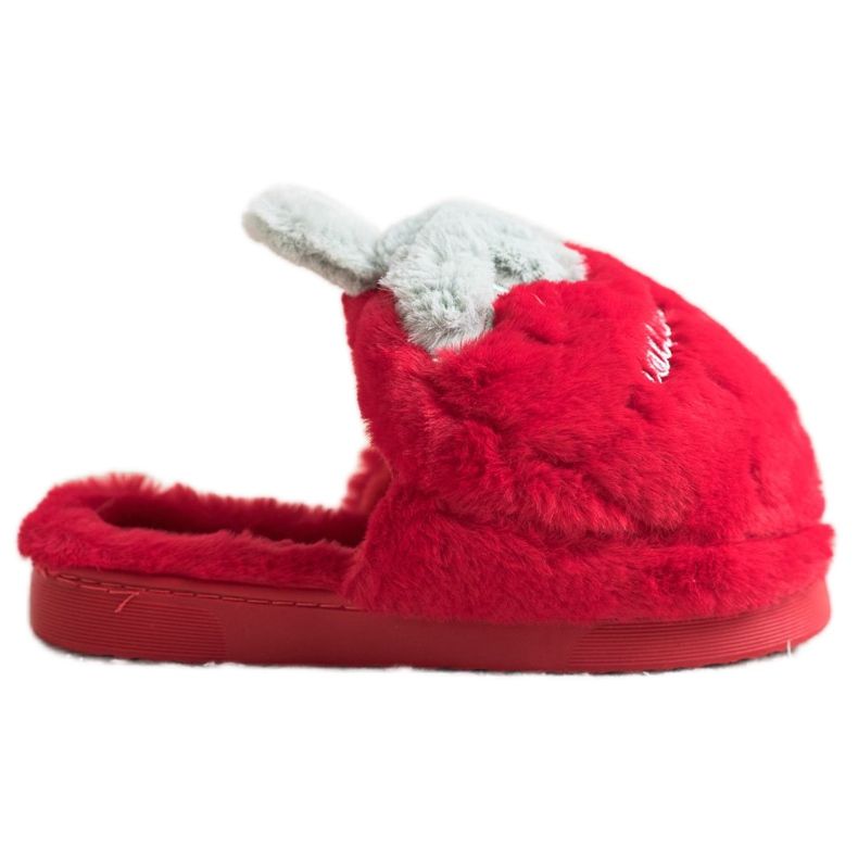 Bona Jahodové pantofle červené šedá