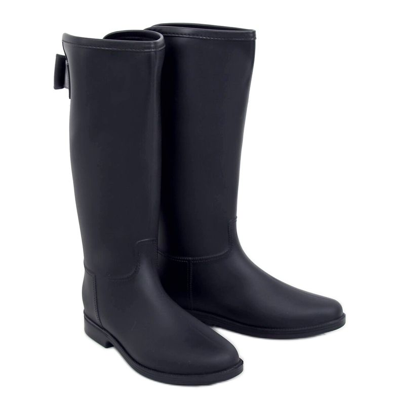 Černé dámské galoše černé D58 Black černá