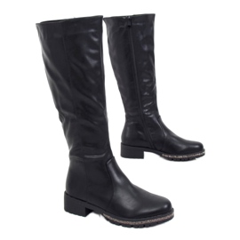 Černé dámské jezdecké boty SG-501 Black černý