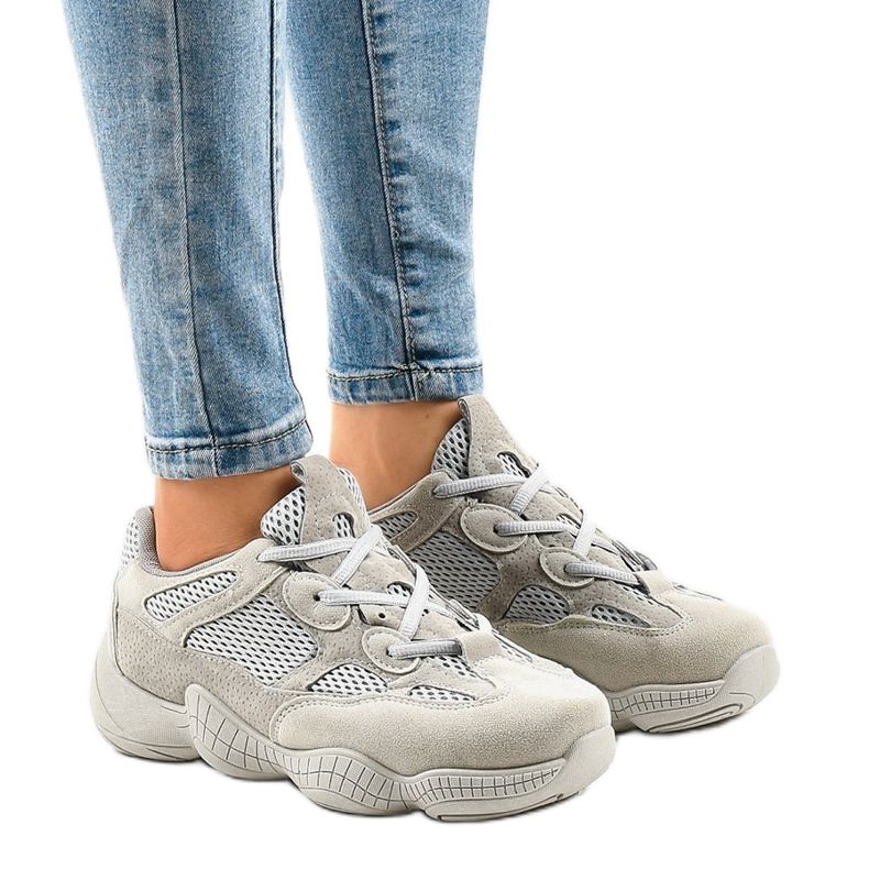 Šedá sportovní obuv MS521-26