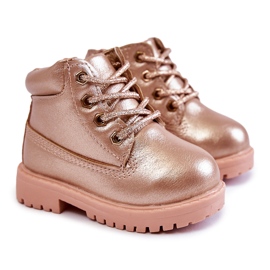FRROCK Dětské lapače Boots Gold Pink Dexter růžový