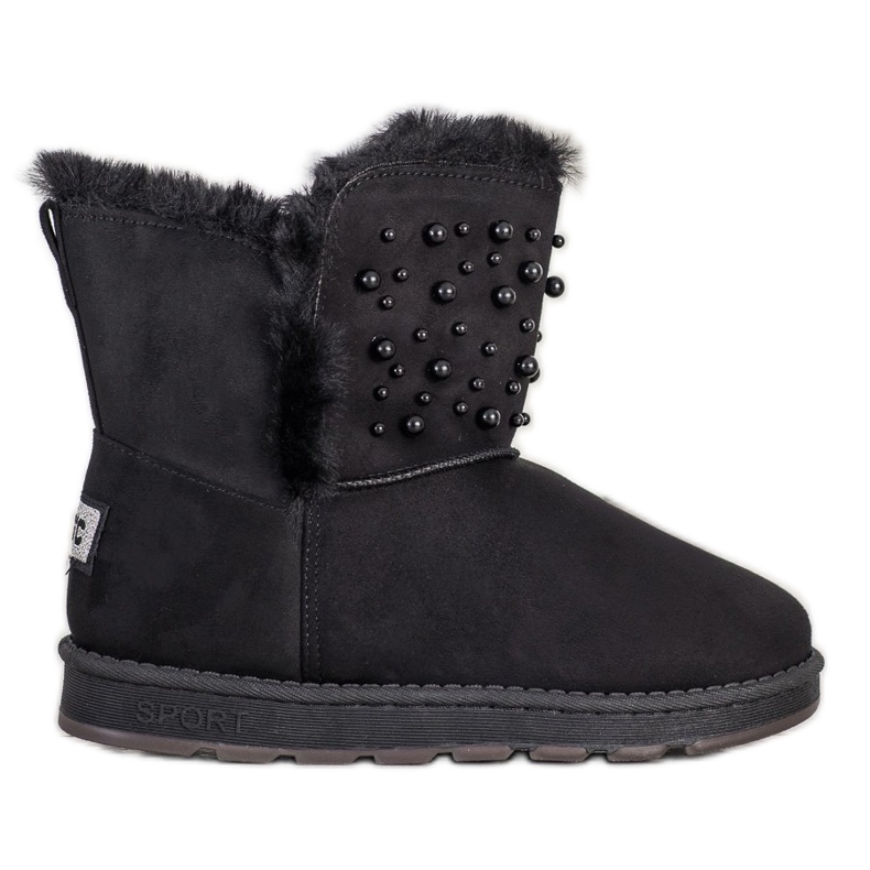 Bona Mukluki s korálky černá