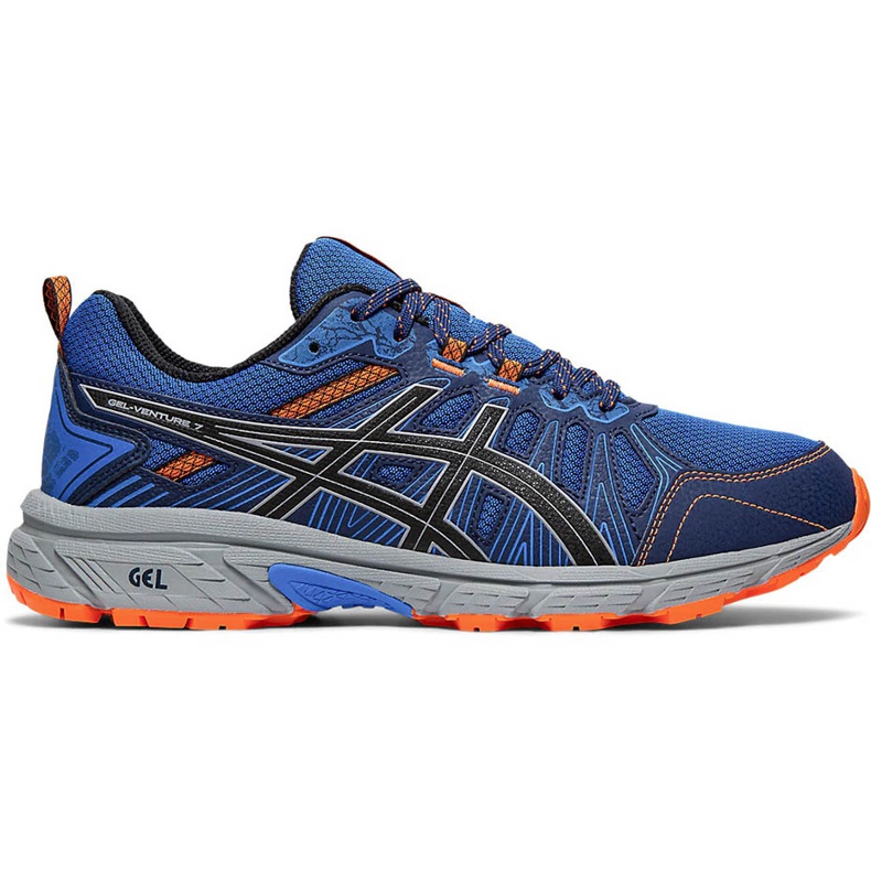 Pánská běžecká obuv Asics Gel Venture 7 modro-oranžová 1011A560 400 modrý