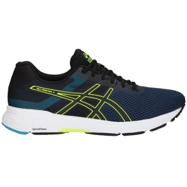 Pánské běžecké boty Asics Gel Phoenix 9 T822N 400 černá námořnická modrá žlutá