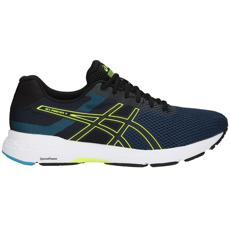 Pánské běžecké boty Asics Gel Phoenix 9 T822N 400 černá námořnická modrá žlutá