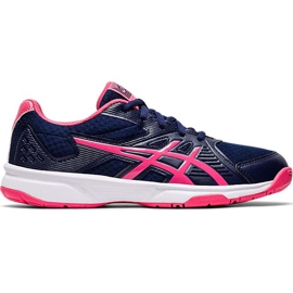 Dámské volejbalové boty Asics Upcourt 3, tmavě modro-růžové 1072A012 407 válečné loďstvo válečné loďstvo