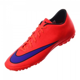 Kopačky Nike Mercurial Victory V Tf M 651646-650 červený pomeranče a červené
