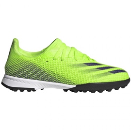Kopačky Adidas X Ghosted.3 Tf Jr EG8216 vícebarevný zelený