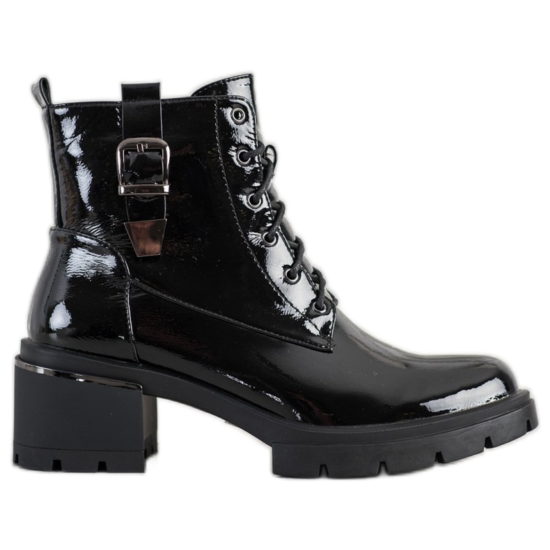 SHELOVET Lakovaní módní pracovníci černá