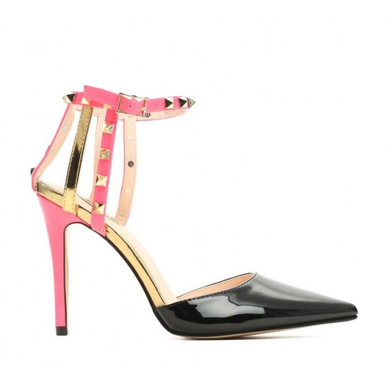 Vices Svěráky 1422-1 Black Fushia 36 41 černá růžový zlatý