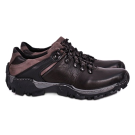 Bednarek Polish Shoes Pánské kožené trekové boty Bednarek černé černý
